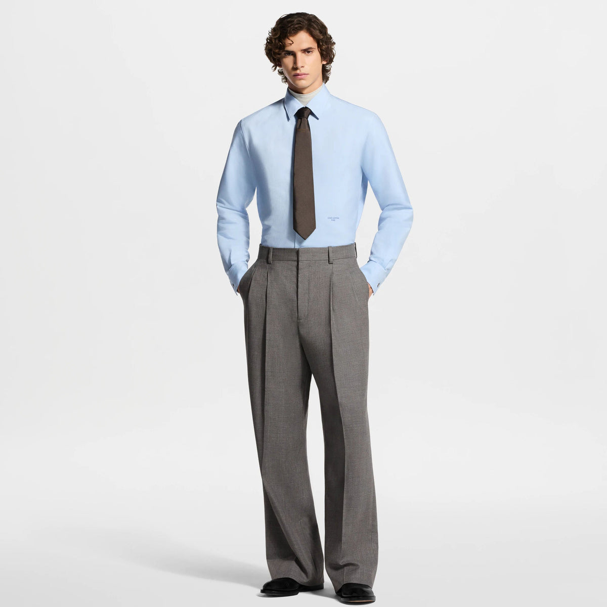 Men's Long-Sleeved Oxford Shirt