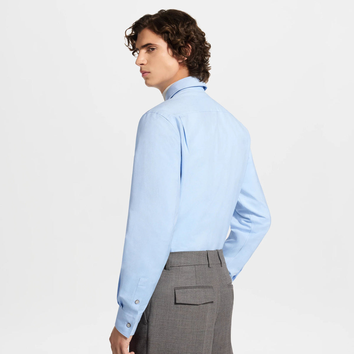 Men's Long-Sleeved Oxford Shirt