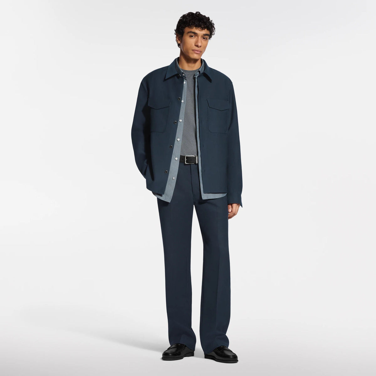 Men's Cotton-Silk Crepe Shirt