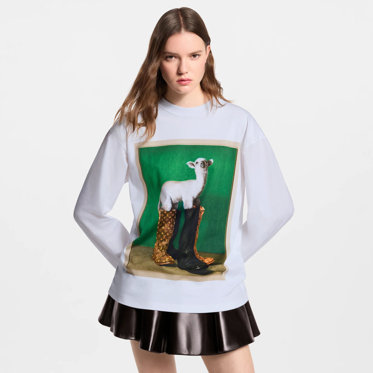 Women's Oversized Cotton Long-Sleeved Top