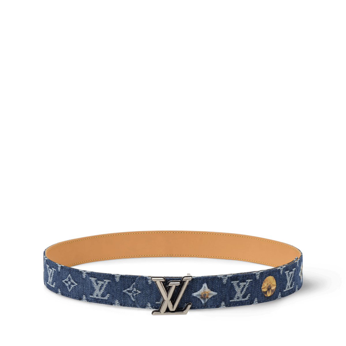 Men's 35mm Monogram Denim Reversible Belt
