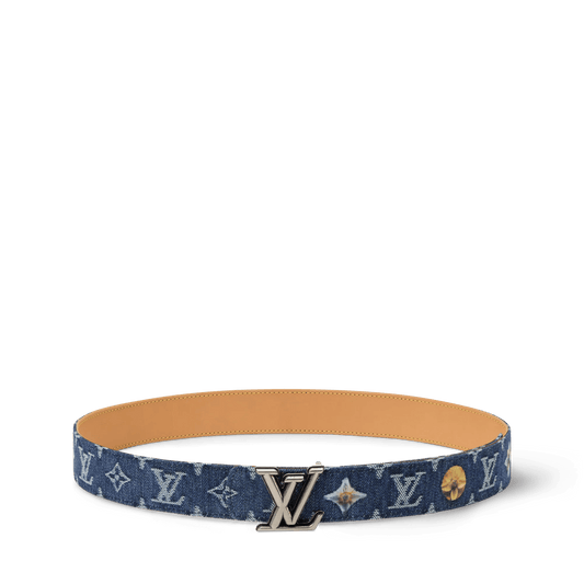 Men's 35mm Monogram Denim Reversible Belt