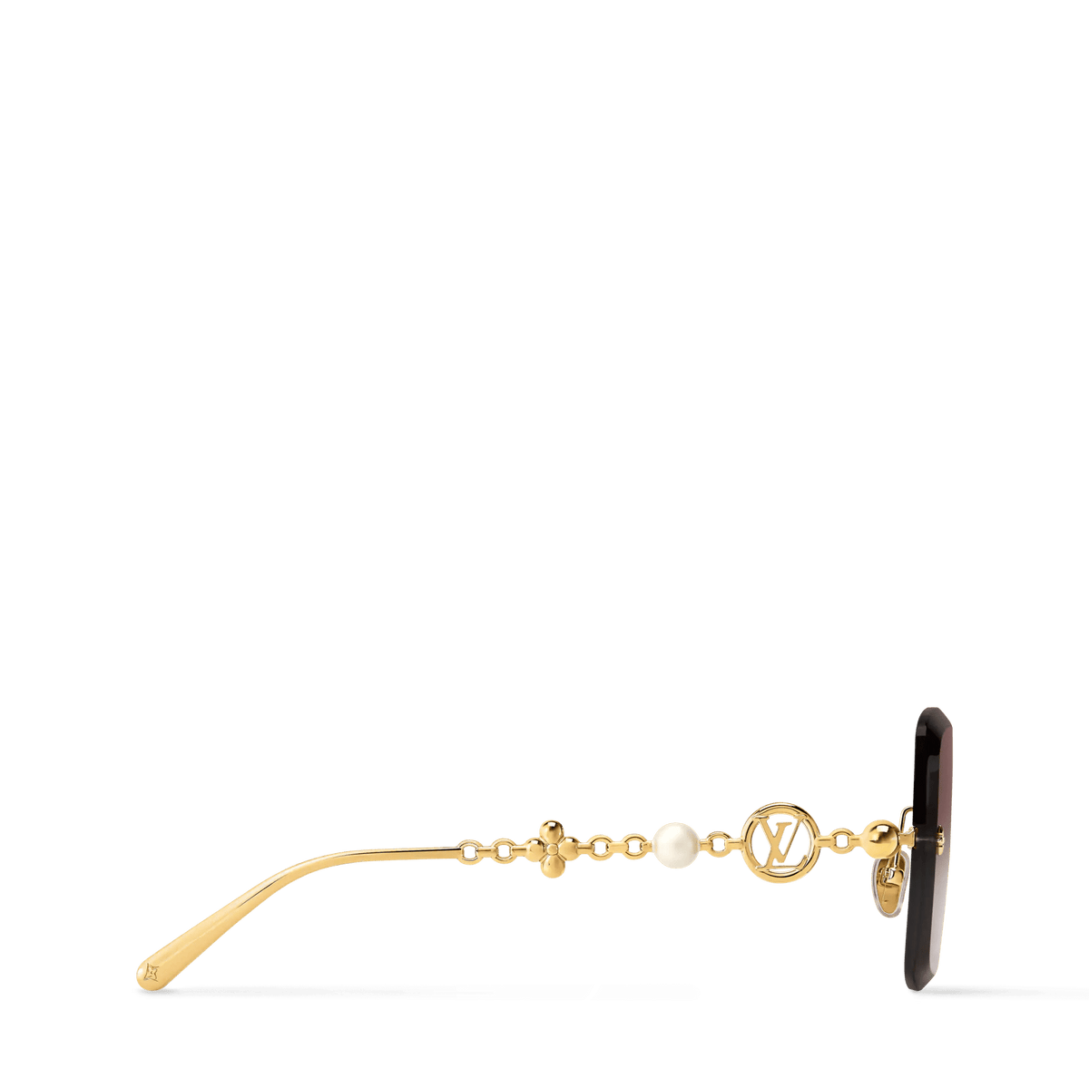 Women's Jewel Pearl Square Sunglasses
