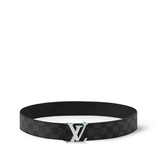 Men's 40mm Optic Damier Graphite Reversible Belt