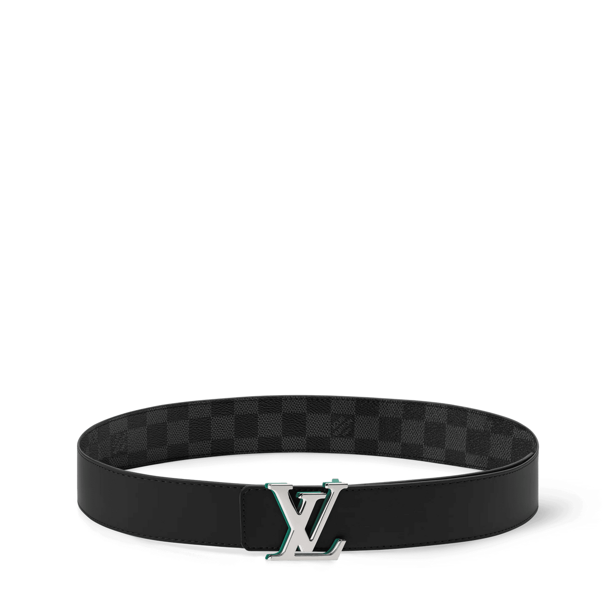 Men's 40mm Optic Damier Graphite Reversible Belt