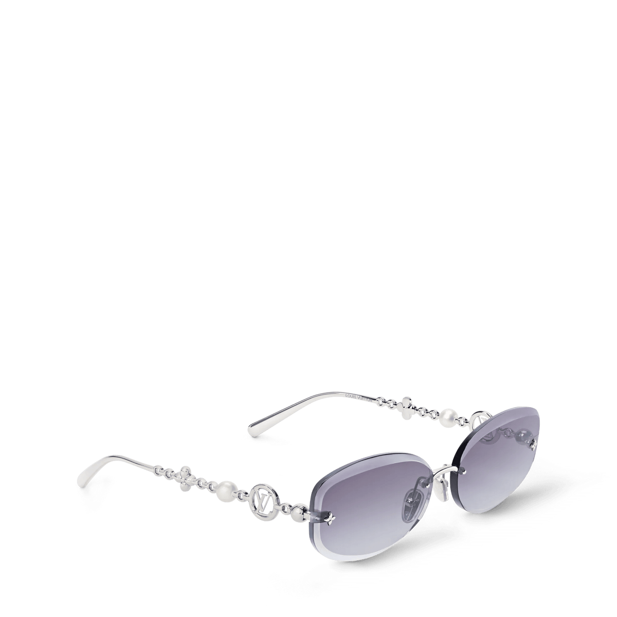 Women's Jewel Pearl Oval Sunglasses