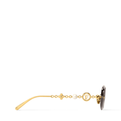 Women's Jewel Pearl Oval Sunglasses