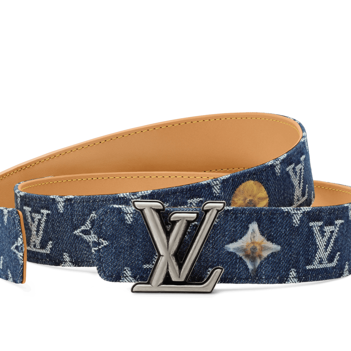Men's 35mm Monogram Denim Reversible Belt