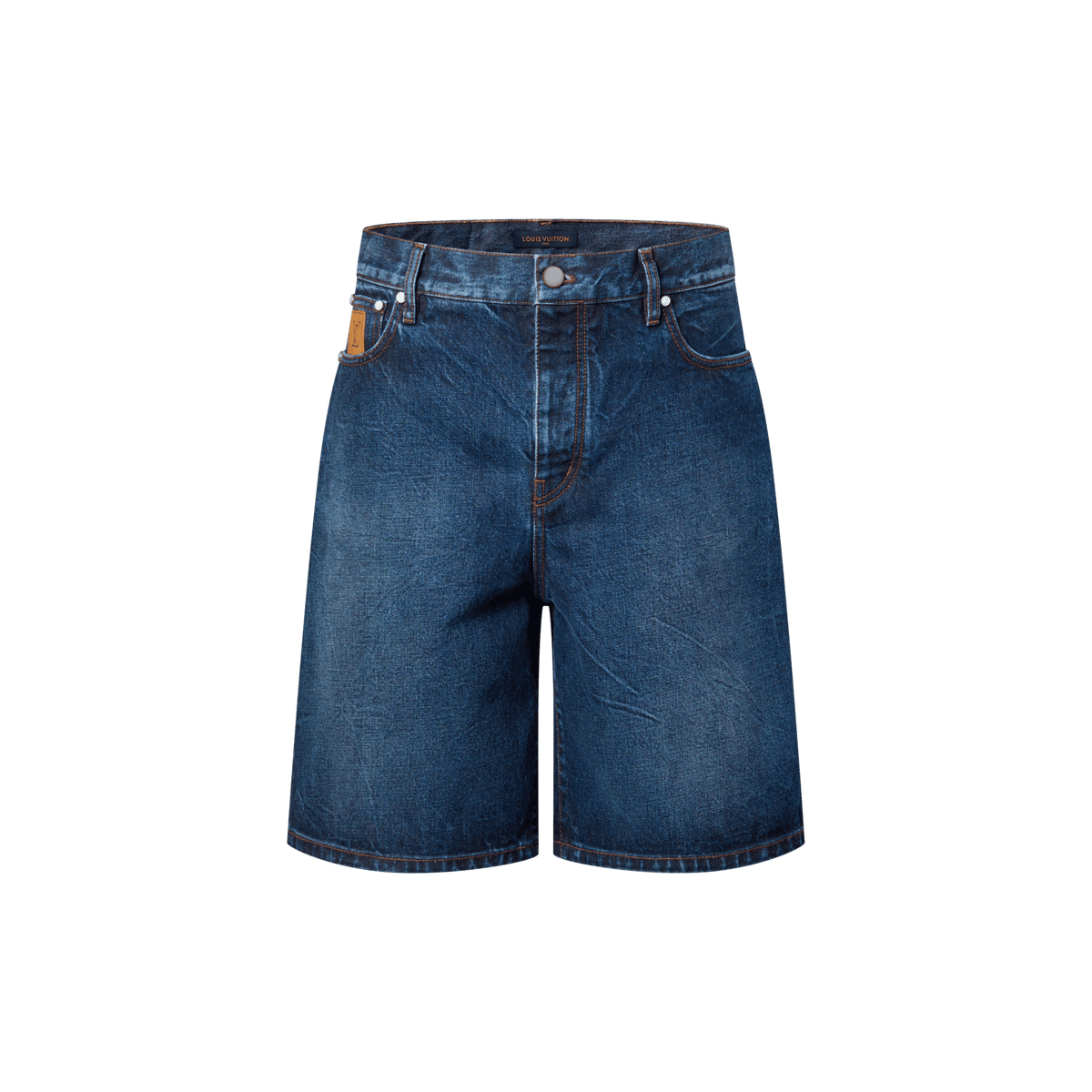 Men's Embroidered Japanese Denim Shorts