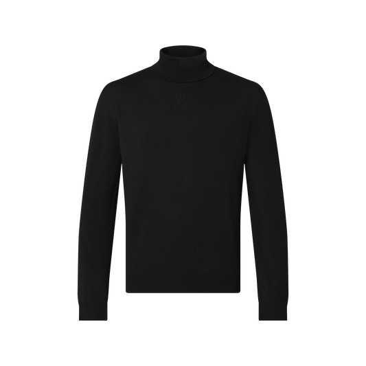 Men's Embossed Cashmere Turtleneck