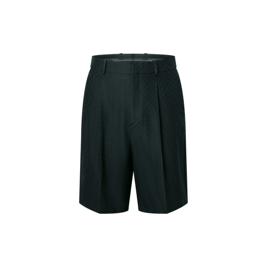 Men's Mini Monogram Silk-Cotton Blend Tailored Shorts
