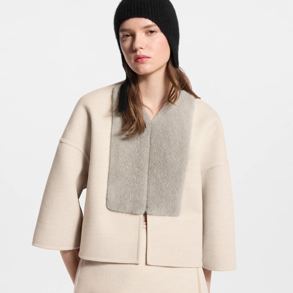 Women's Mink Insert Cape Jacket