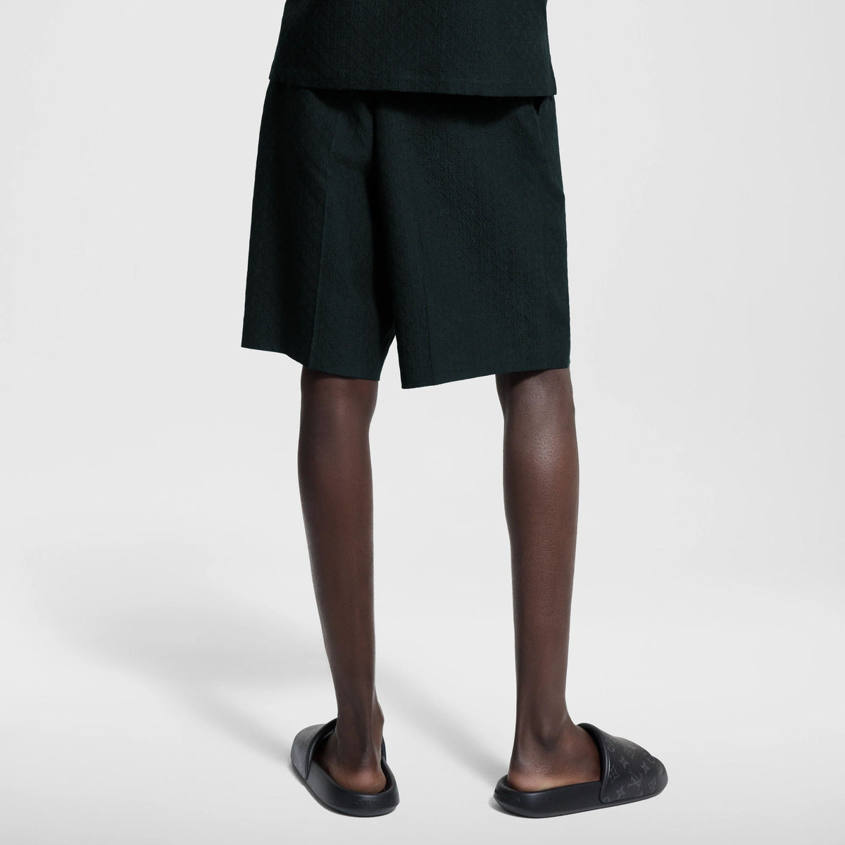 Men's Mini Monogram Silk-Cotton Blend Tailored Shorts