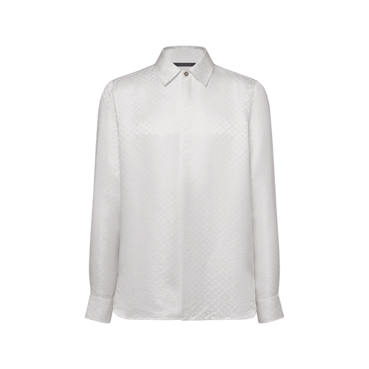 Men's Mini Monogram Silk Evening Shirt