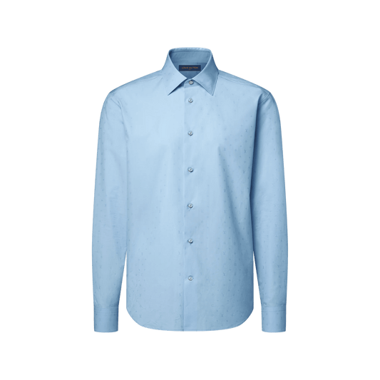 Men's Mini Monogram Cotton Poplin Shirt