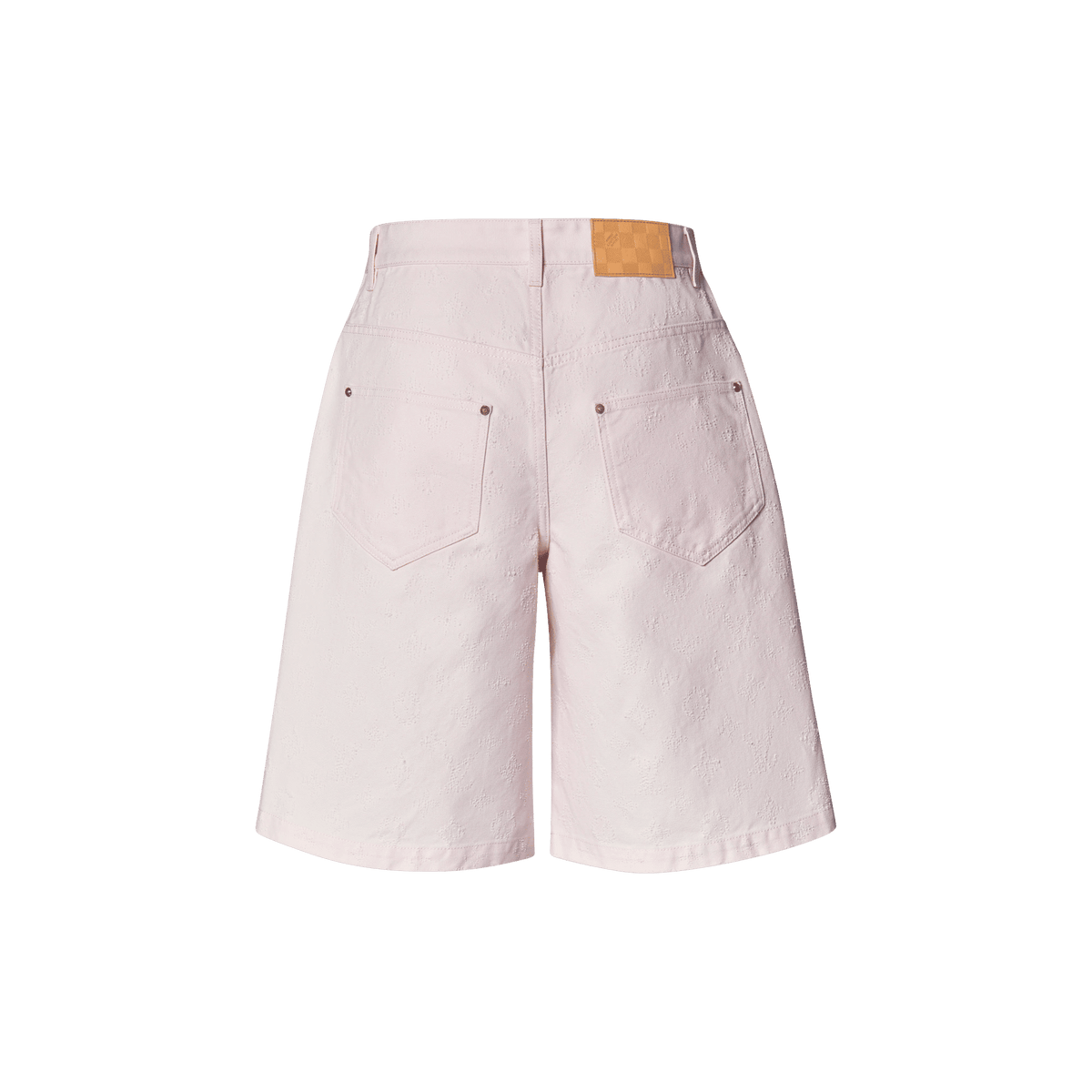 Men's Monogram Needle-Punched Tailored Denim Shorts