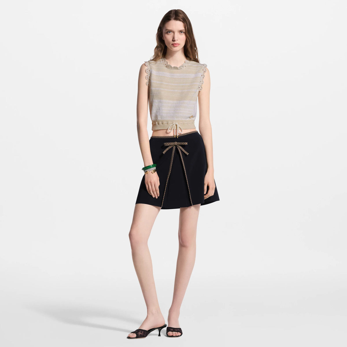 Women's Monogram Bow Mini Skirt