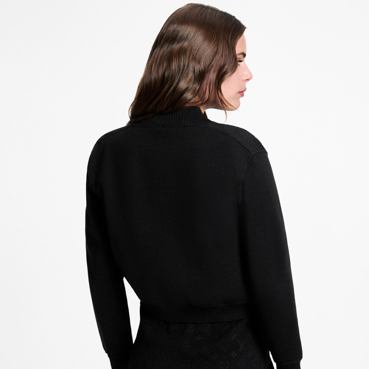 Women's Monogram Accent Zip-Up Knit Jacket