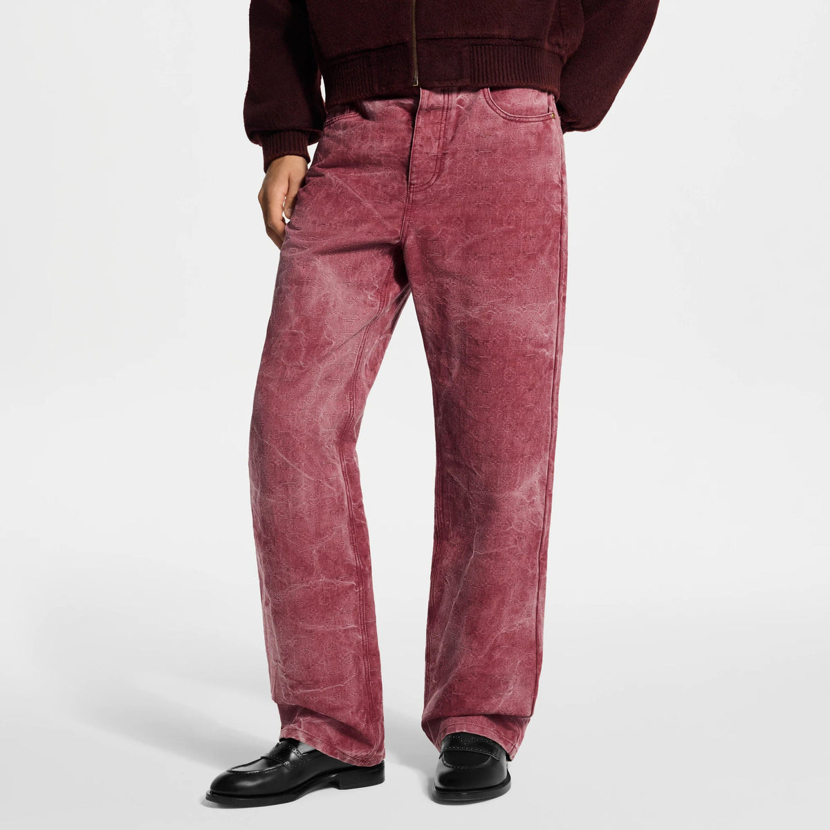 Men's Monogram Jacquard Denim Skate Pants