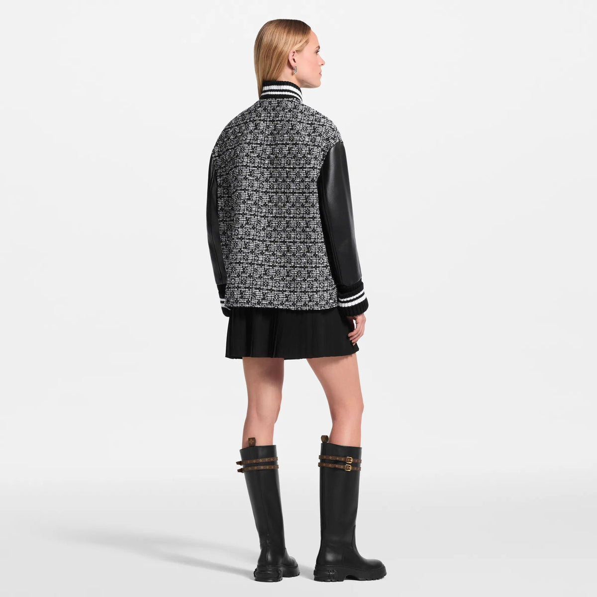 Women's Monogram Tweed Varsity Jacket