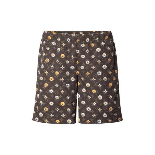 Men's Monogram Printed Swim Shorts