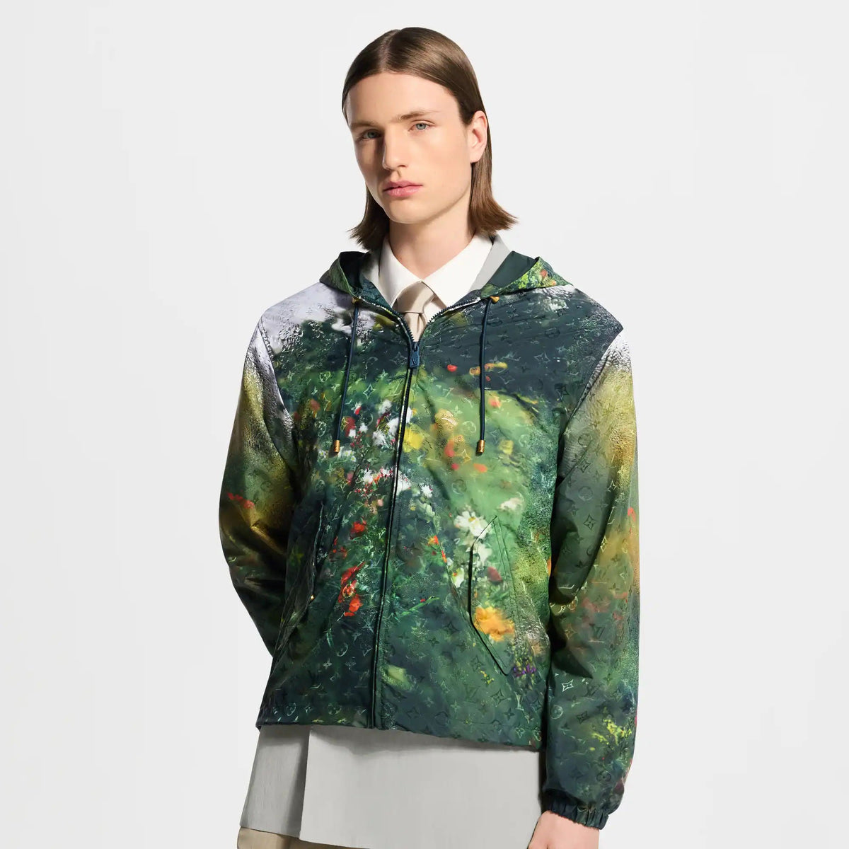 Men's Monogram Printed Windbreaker