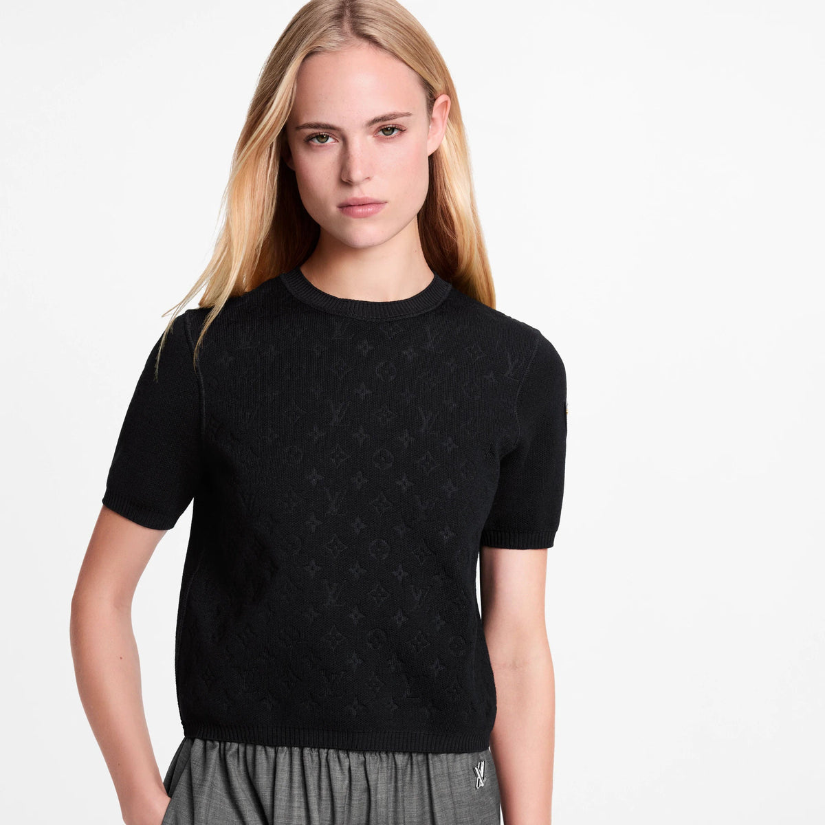 Women's Monogram Accent Knit Top