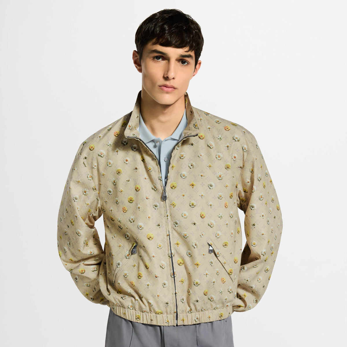 Men's Monogram Printed Track Top