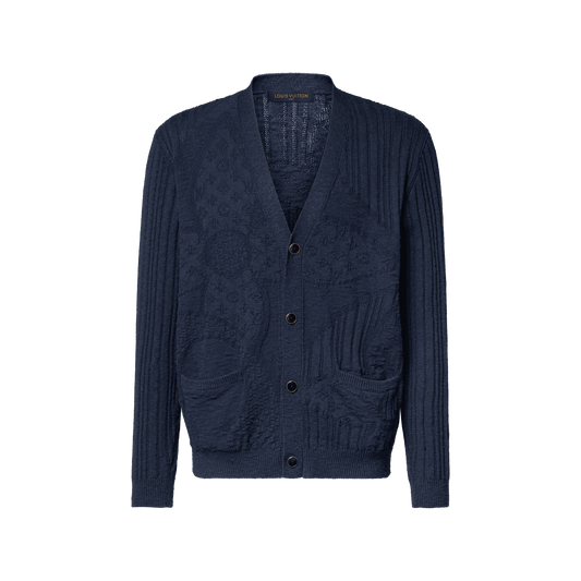 Men's Monogram Flower Long-Sleeved Cardigan