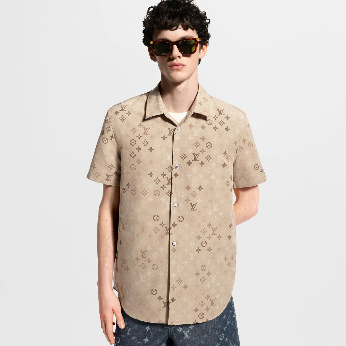 Men's Monogram Short-Sleeved Shirt