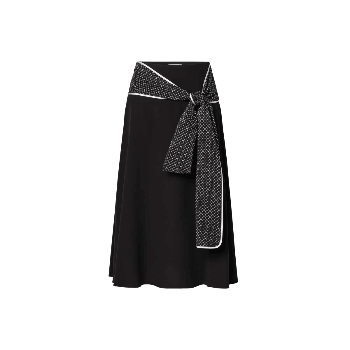 Women's Monogram Scarf Silk Skirt