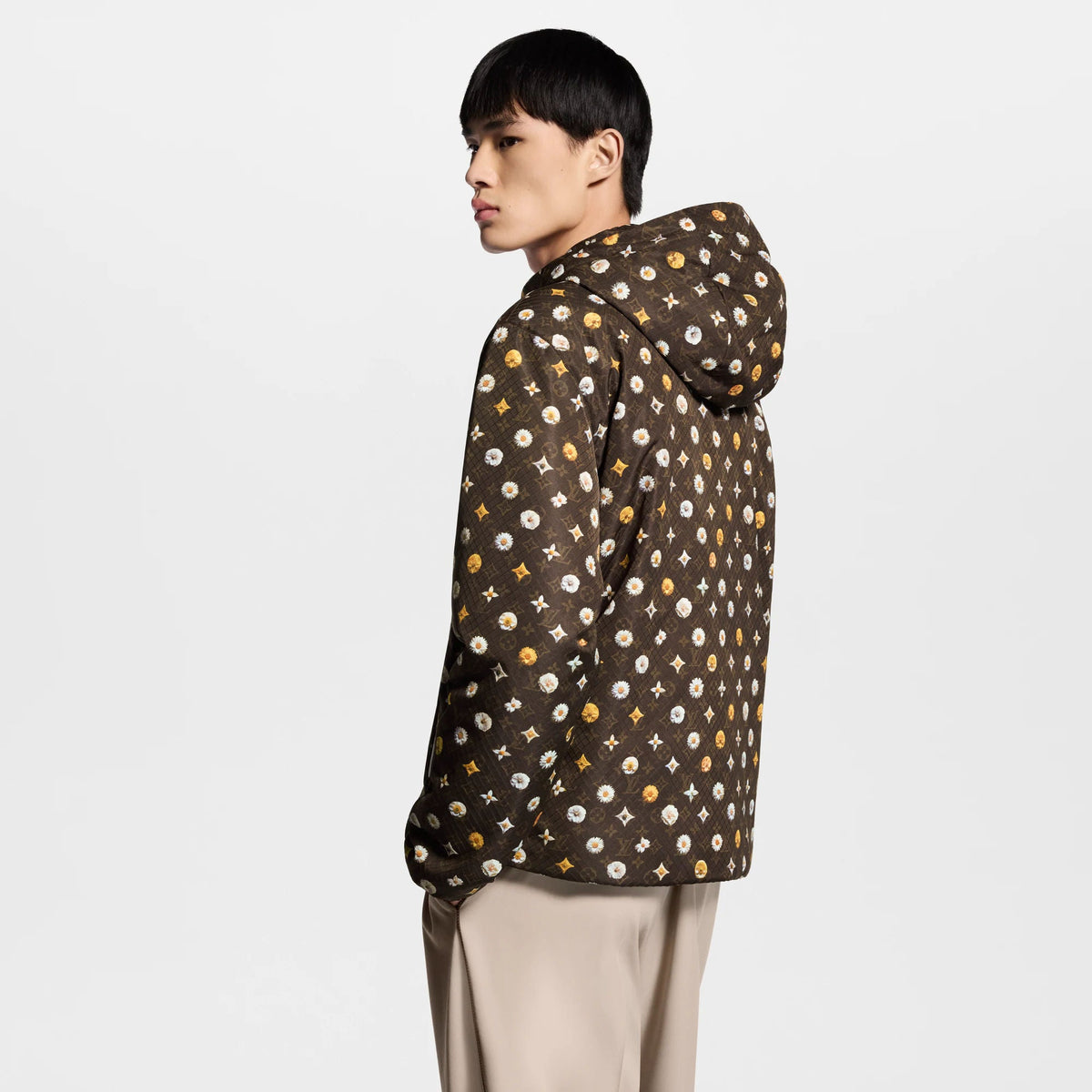 Men's Monogram Printed Nylon Windbreaker