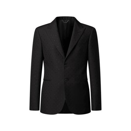 Men's Monogram Satin Single-Breasted Pont Neuf Jacket