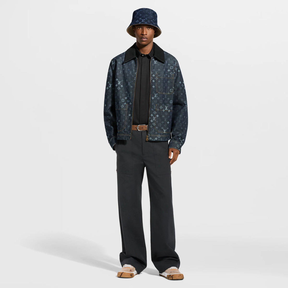 Men's Monogram Denim Workwear Jacket