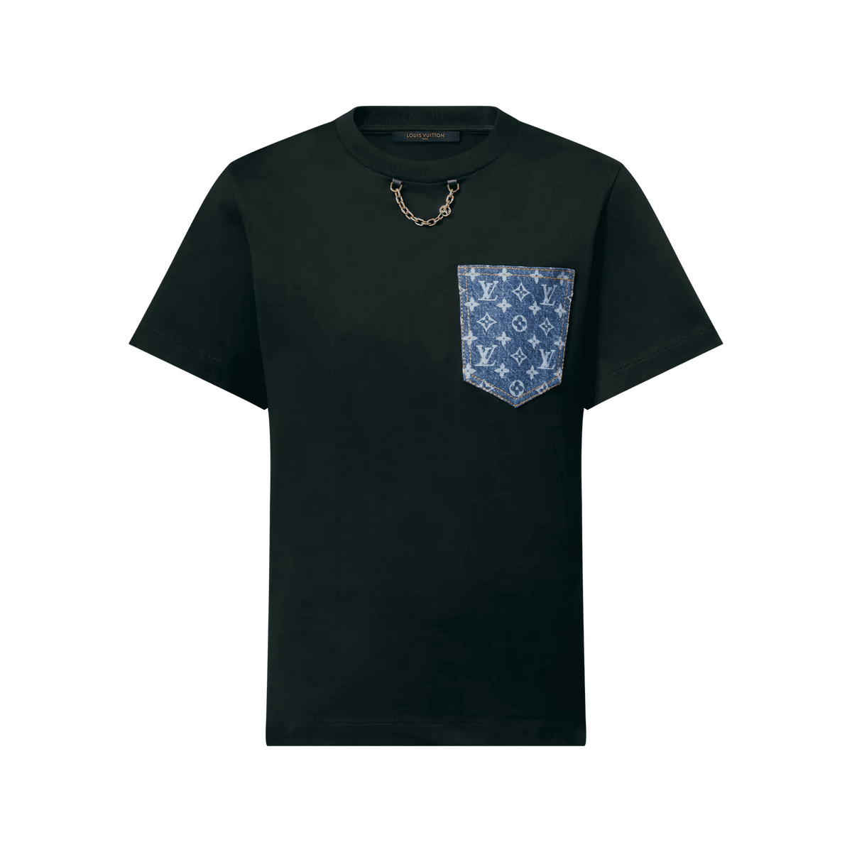 Women's Monogram Denim Pocket T-Shirt