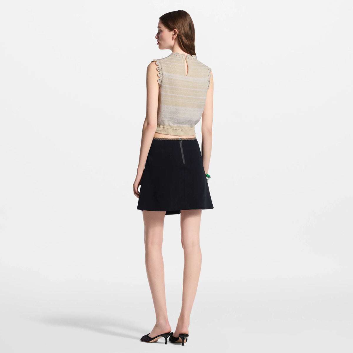Women's Monogram Bow Mini Skirt