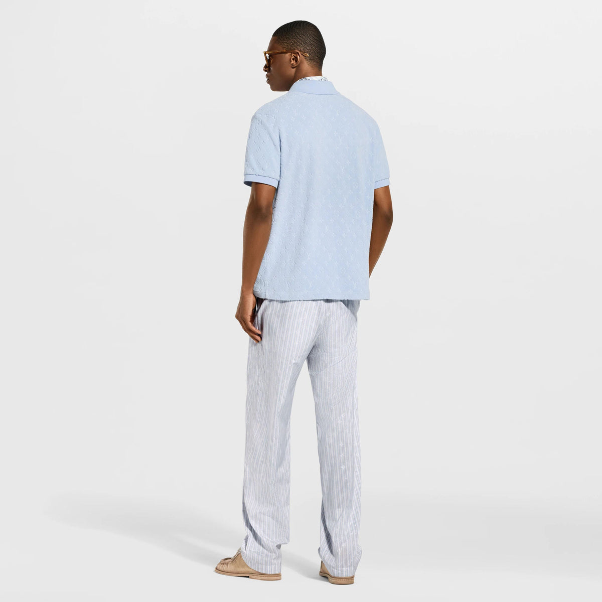 Men's Monogram French Terry Polo Shirt