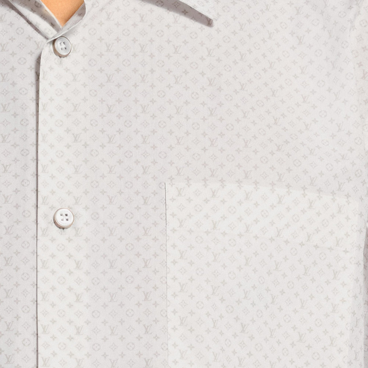 Men's Monogram Printed Short-Sleeved Shirt