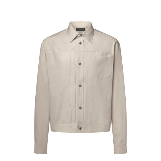 Men's Monogram Embroidered Light Trucker Shirt