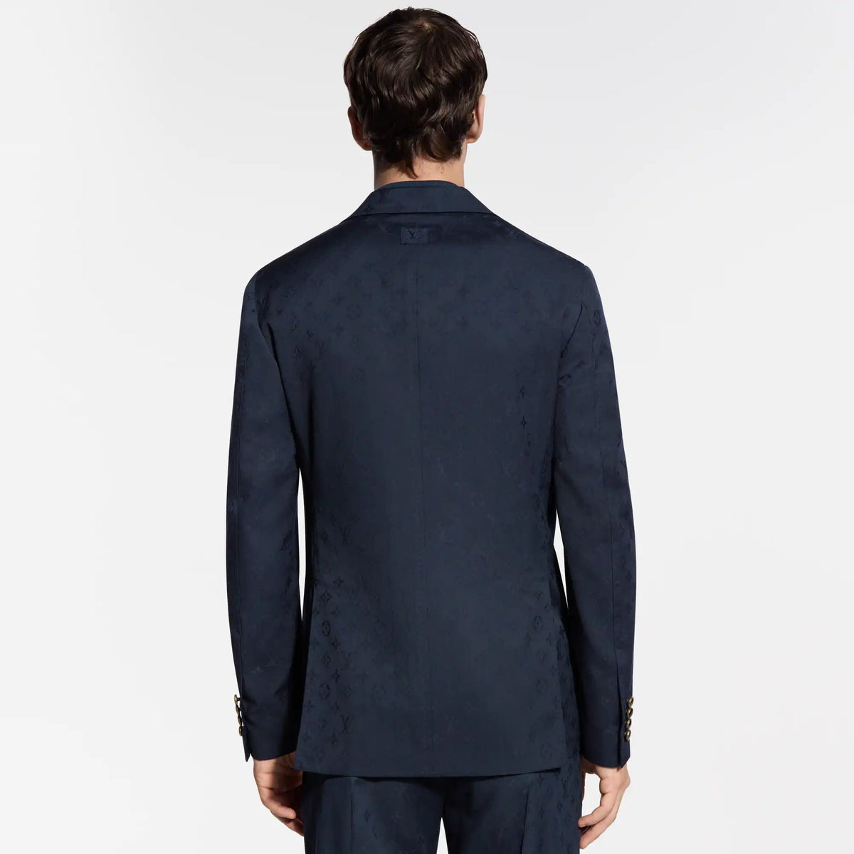 Men's Monogram Jacquard Wool Napolitana Jacket