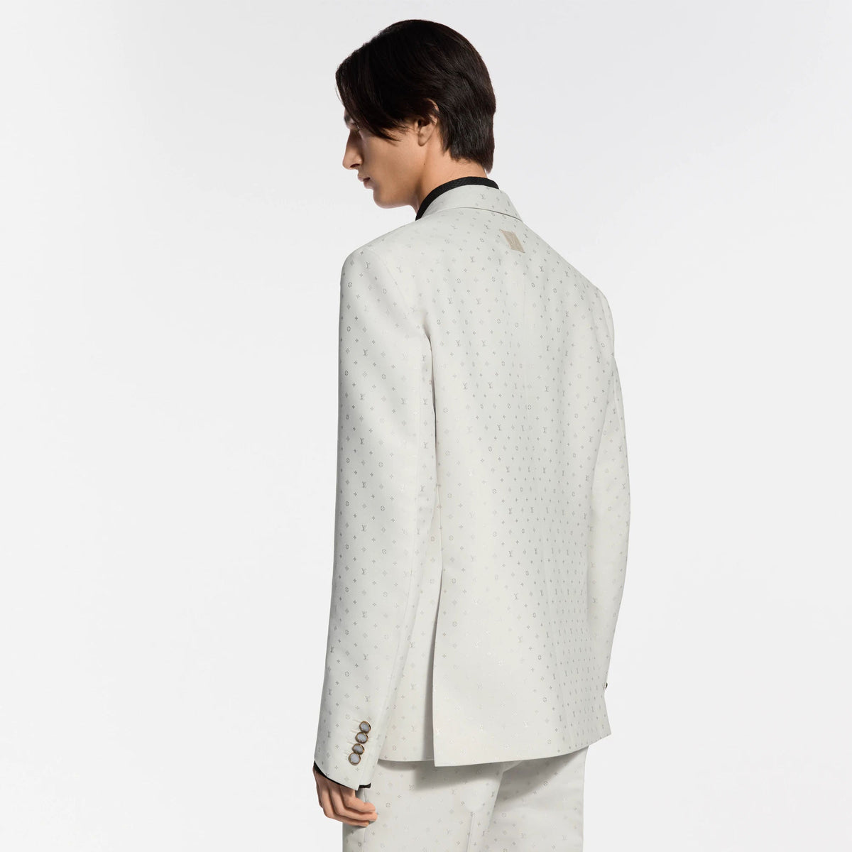 Men's Monogram Silk-Mohair-Blend Double-Breasted Gaston Jacket
