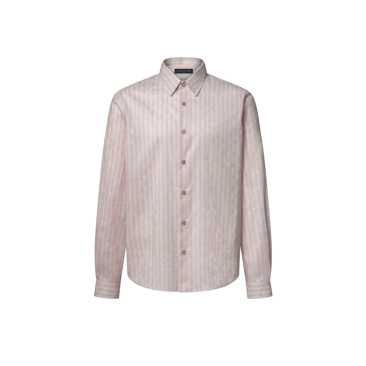 Men's Monogram Striped Long-Sleeved Shirt