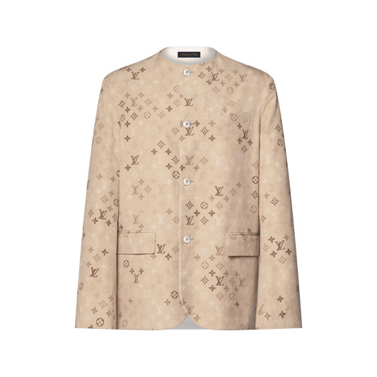 Men's Monogram Reversible Collarless Jacket