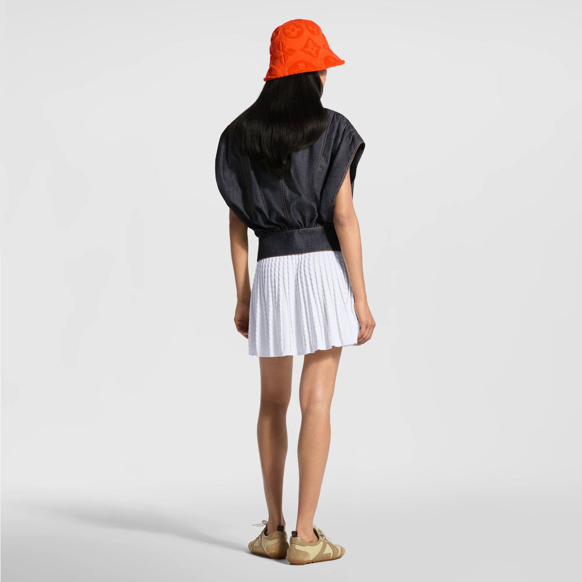 Women's Monogram Drawstring Knit Skirt