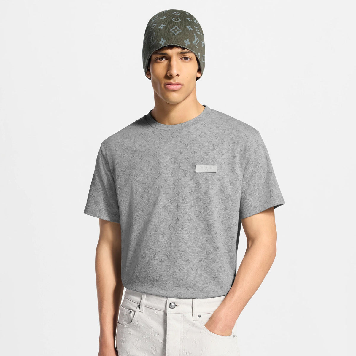 Men's Monogram Reflective Cotton T-Shirt