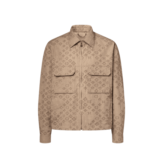 Men's Monogram Ripstop Zippered Overshirt