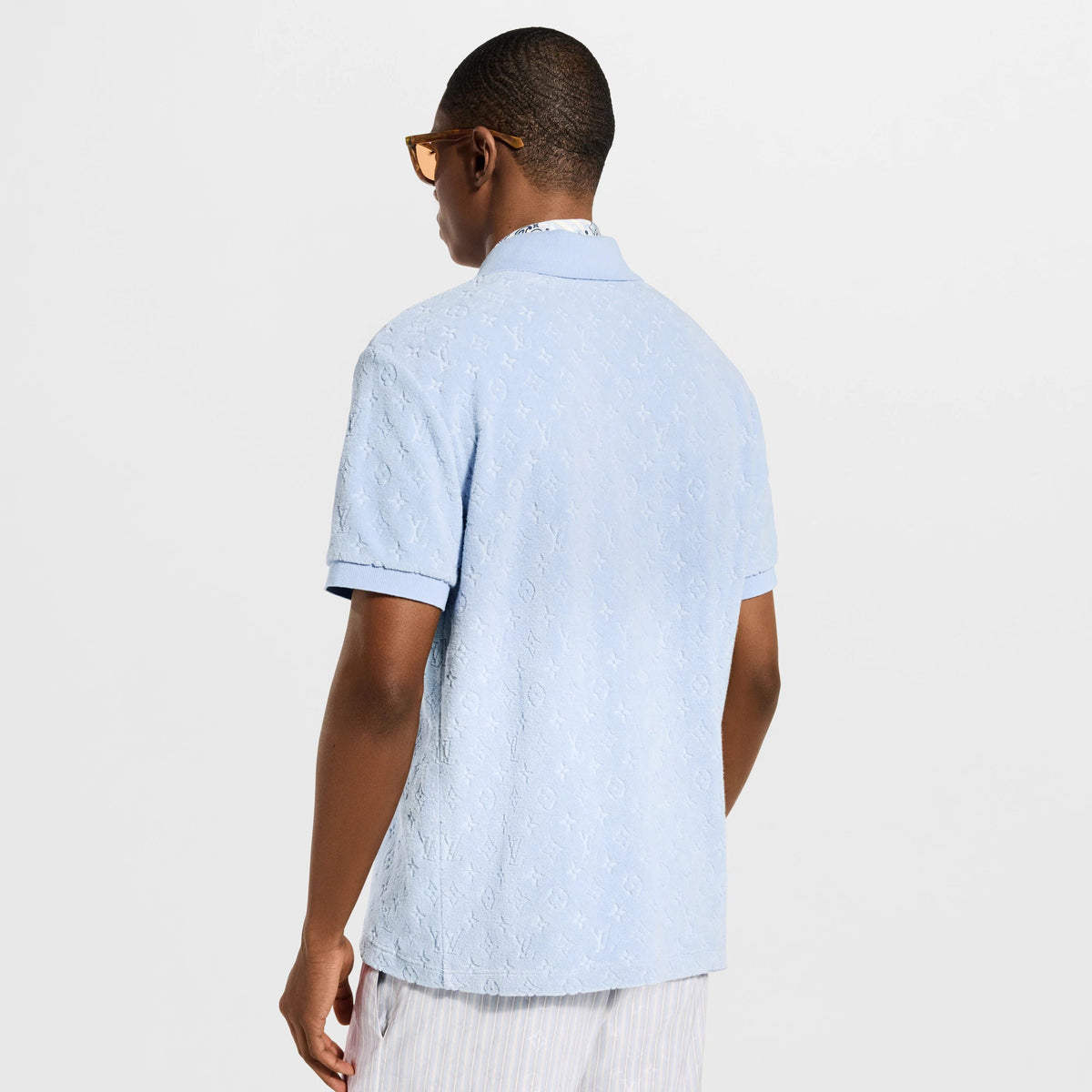 Men's Monogram French Terry Polo Shirt