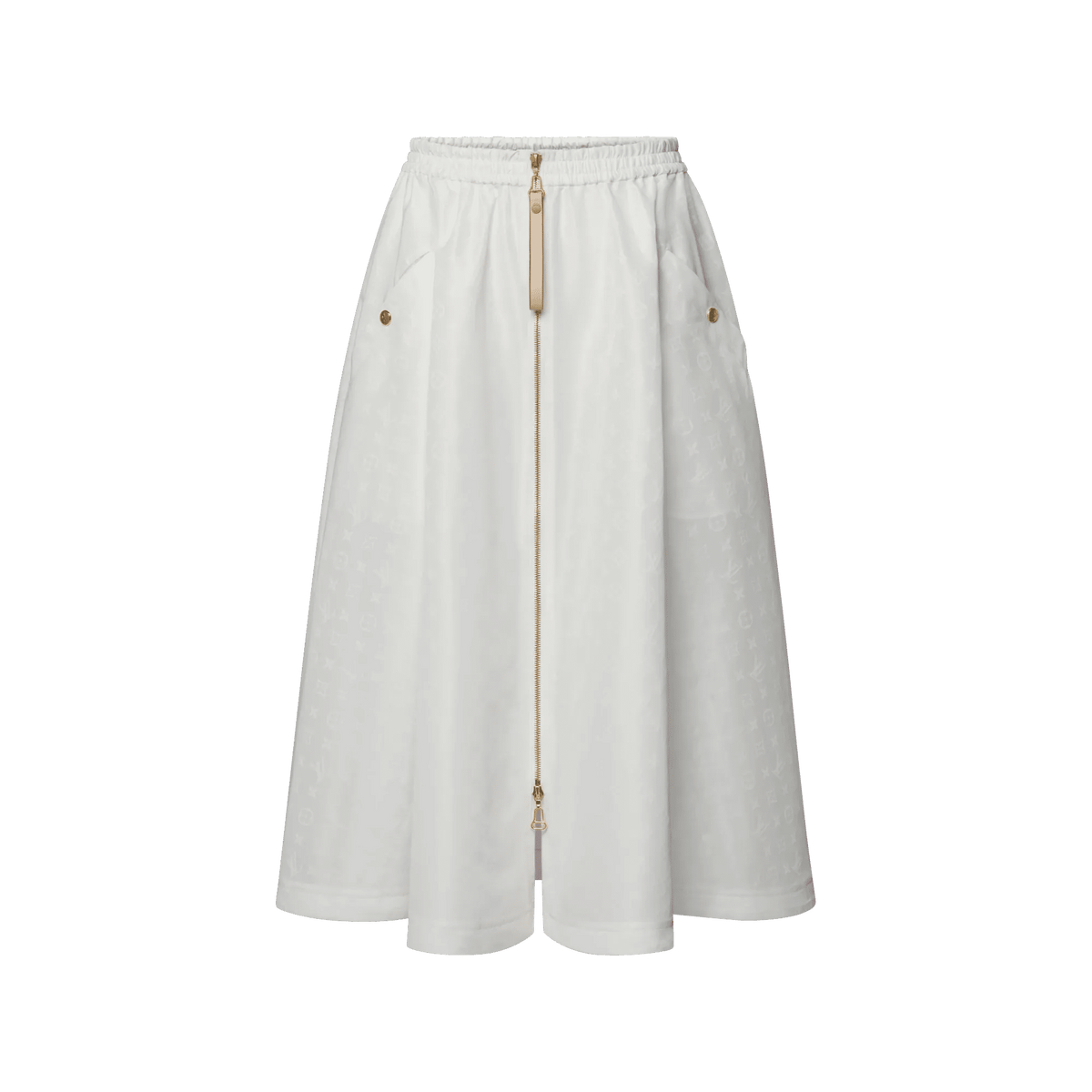 Women's Monogram Jacquard Zipper Front Skirt
