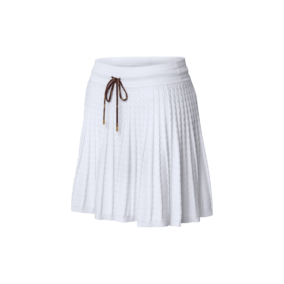 Women's Monogram Drawstring Knit Skirt