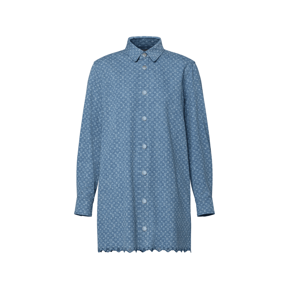 Women's Monogram Denim Shirt Dress